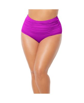 Women's Shirred High Waist Swim Brief