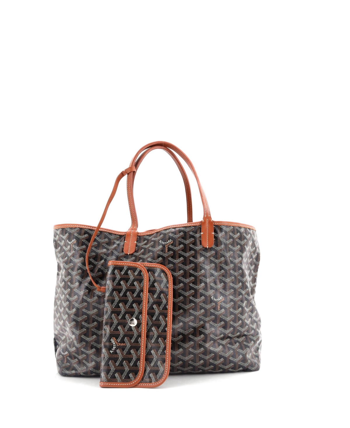 Pre-Owned Goyard Pm Saint Louis Tote Coated Canvas