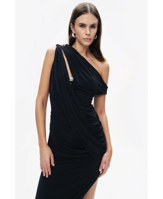 Women's Accessory Detailed Midi Dress
