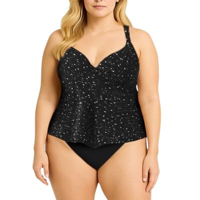 Women's Bra Faux Flyaway Underwire Tankini Top