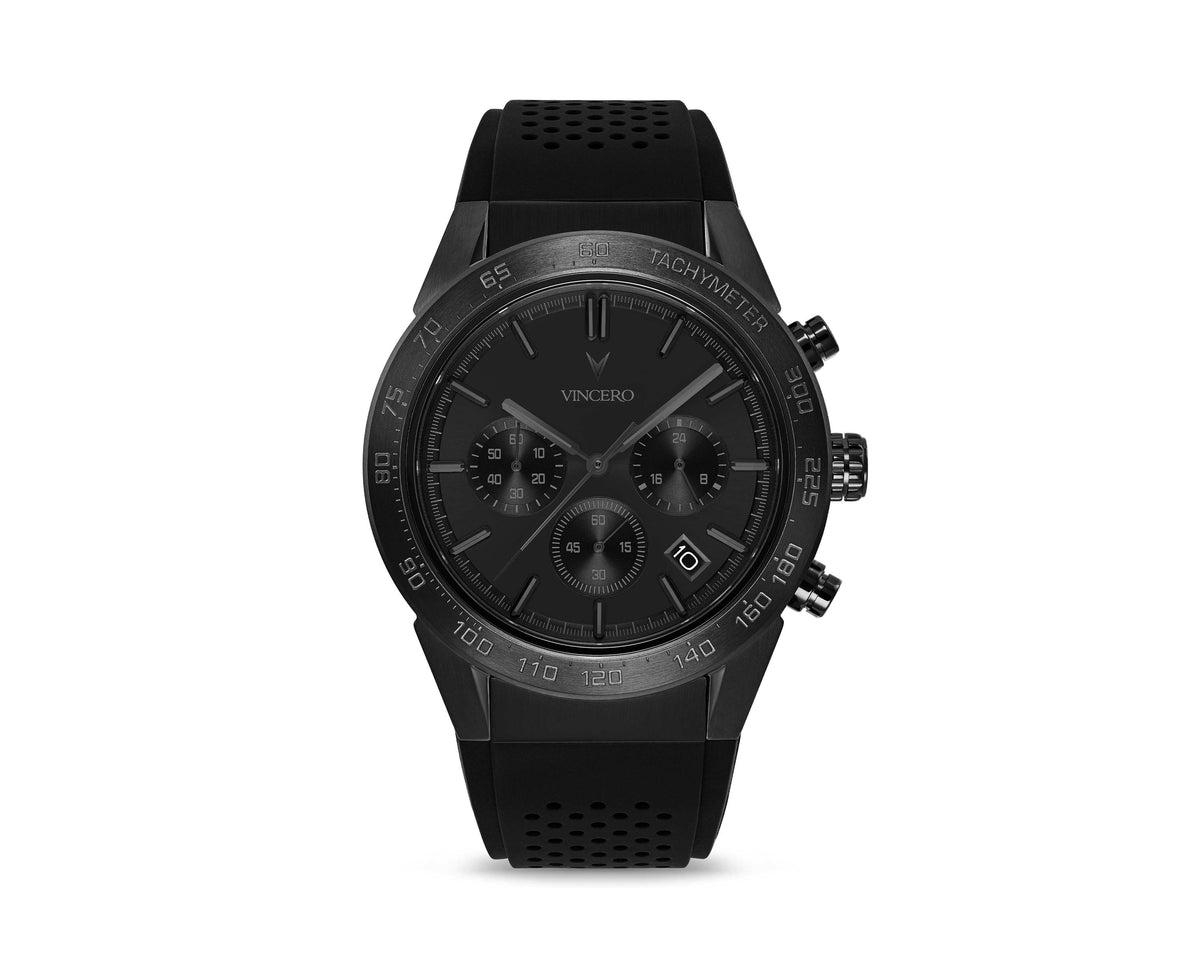 Mens Rogue - Chronograph Bracelet Watch Stealth Vincero - Black
