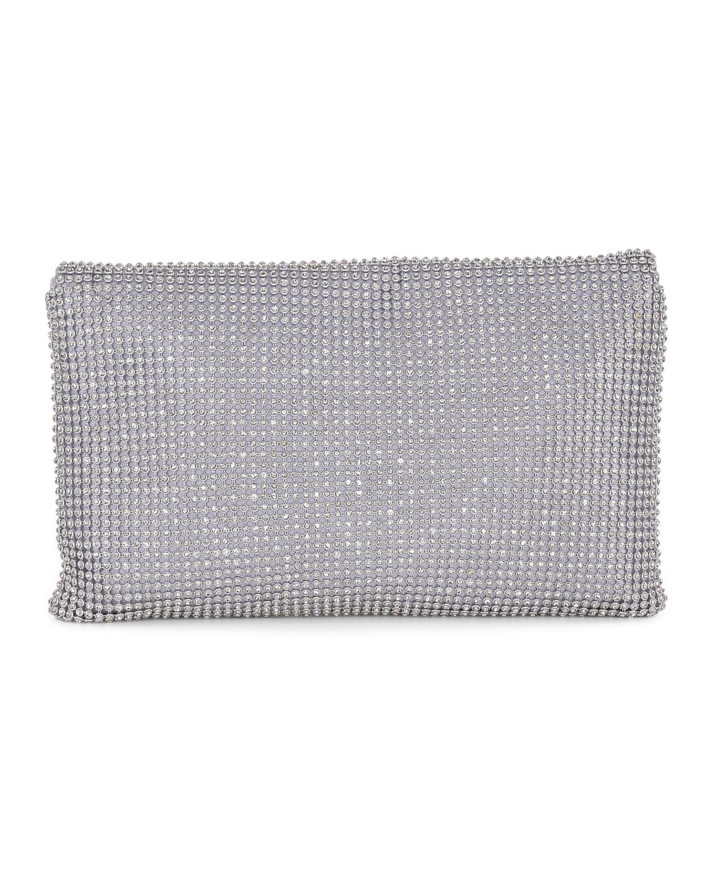 Женский клатч Jewel Badgley Mischka Noemi Crystal Envelope Clutch, цвет: Серебряный — фото 4