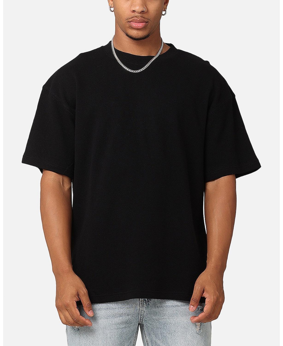 Men's Waffle T-Shirt - Black