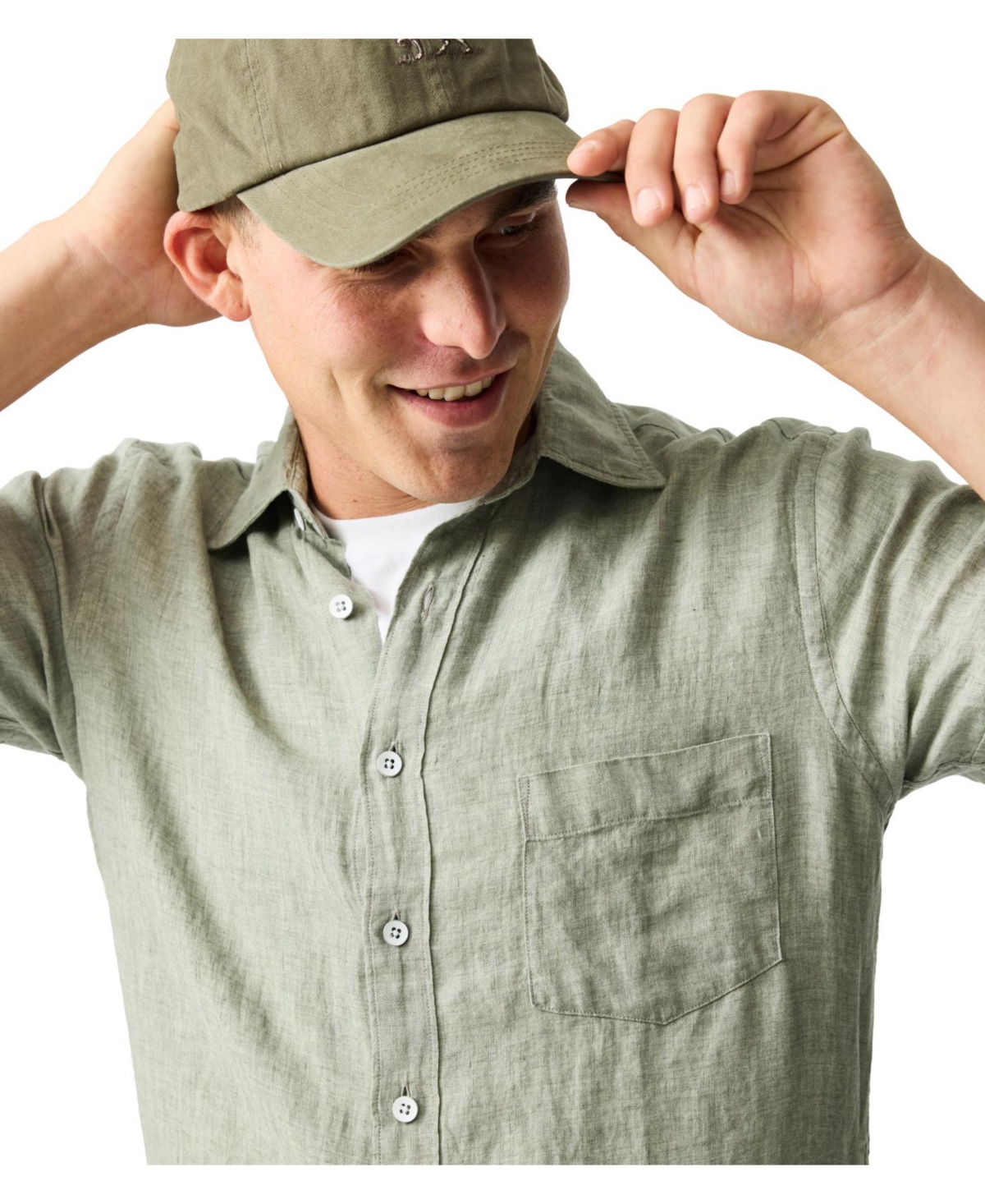 Rodd & Gunn Palm Beach Sports Fit Shirt In Green