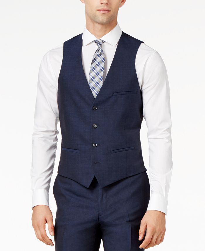 Bar III Midnight Blue Slim Fit Vest Macy s