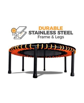 Leaps and Rebounds Fitness Trampoline, 40-inch or 48-inch |Adults and Kids Rebounder for Indoor and Outdoor, Up to 270 lbs | Lifetime Warranty | Low Impact Cardio and Easy Home Workout