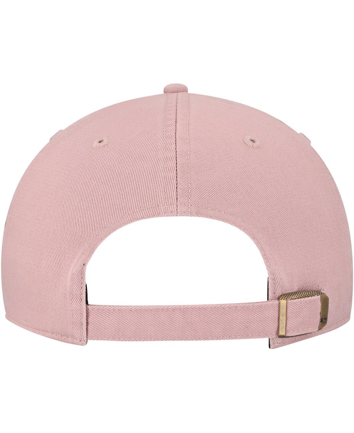 47 Brand Women's Light Pink Michigan Wolverines Dusty Miata Clean Up Adjustable Hat In Light Pink