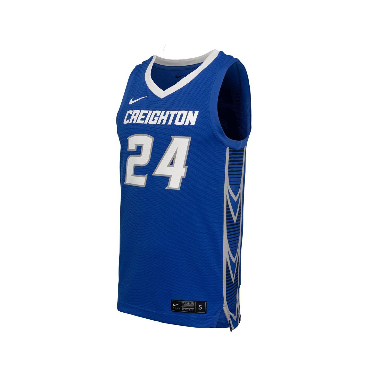 Мужской топ Nike Blue Creighton Bluejays Replica Basketball Jersey — фото 3
