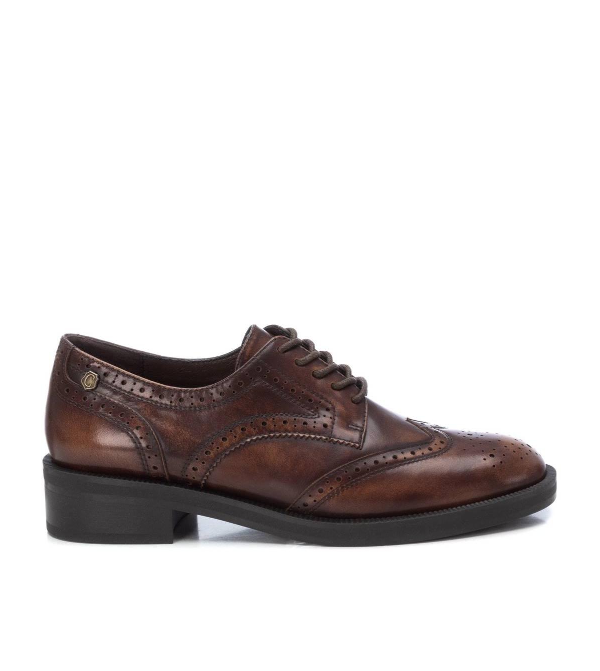 Carmela Leather Collection Women's Oxfords by Xti - Black