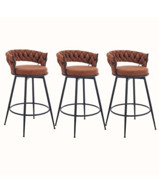 28 inch Set of 3 metal Modern Counter Height Bar Stools set