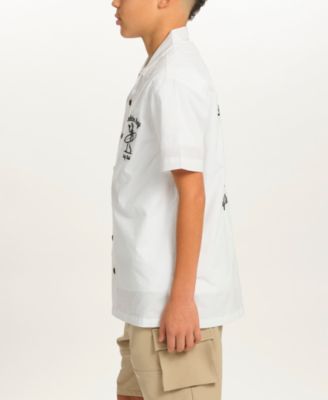 Little and Big Boys Button-Up Shirt