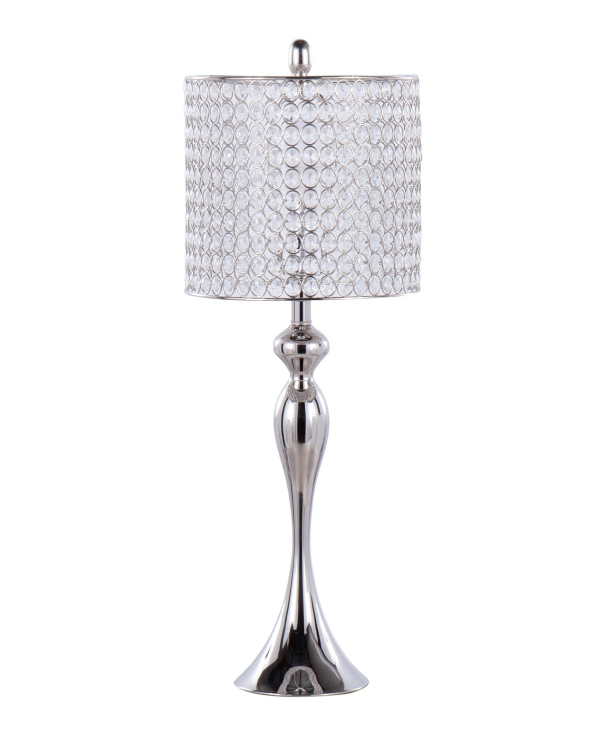 Lumisource Ashland 27" Metal Table Lamp, Set Of 2 In Silver,white
