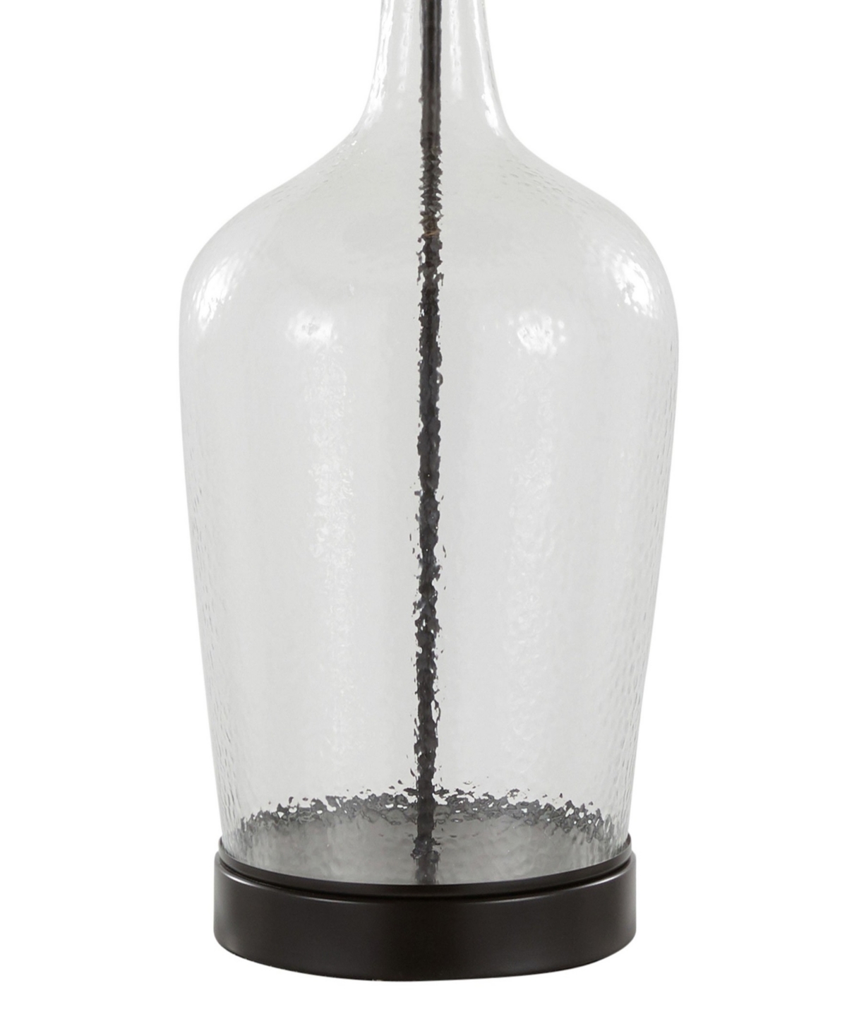Lumisource Botella 28" Glass Table Lamp, Set Of 2 In Clear,black