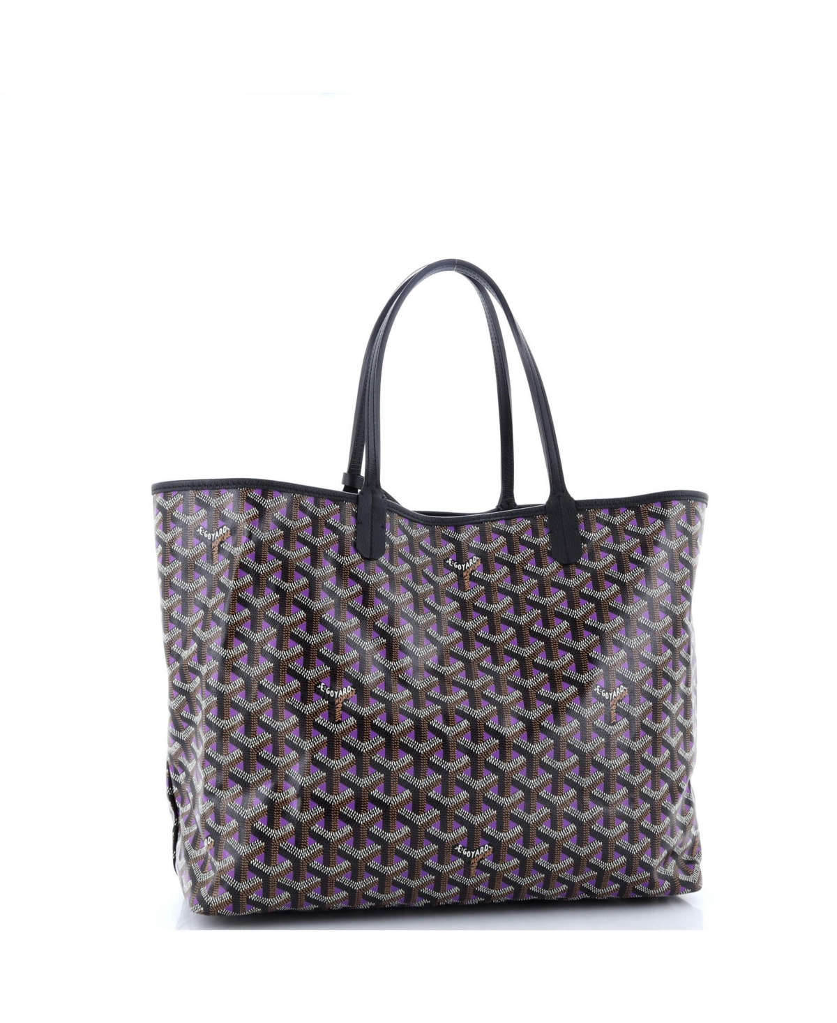 Pre-Owned Goyard Pm Saint Louis Tote Claire Voie Coated Canvas
