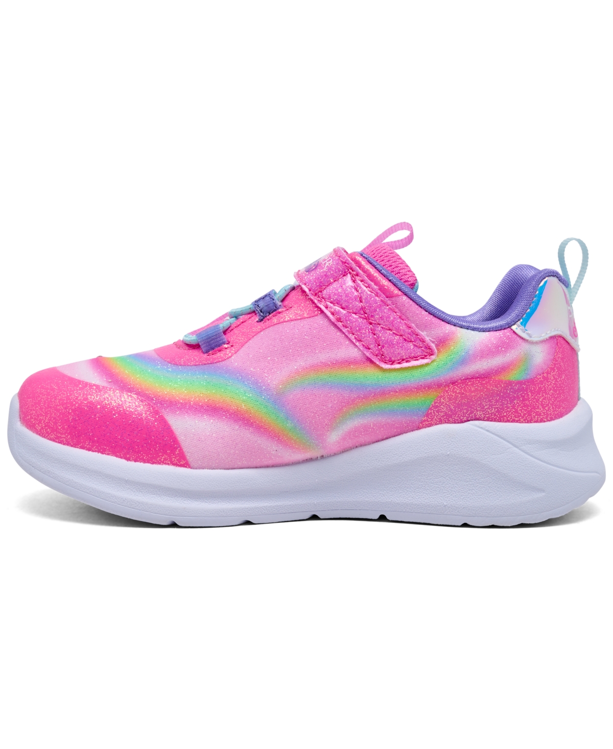 Skechers Toddler Girls S-lights: Unicorn Chaser Light-up Fastening Strap Casual Sneakers From Finish Line In Multi