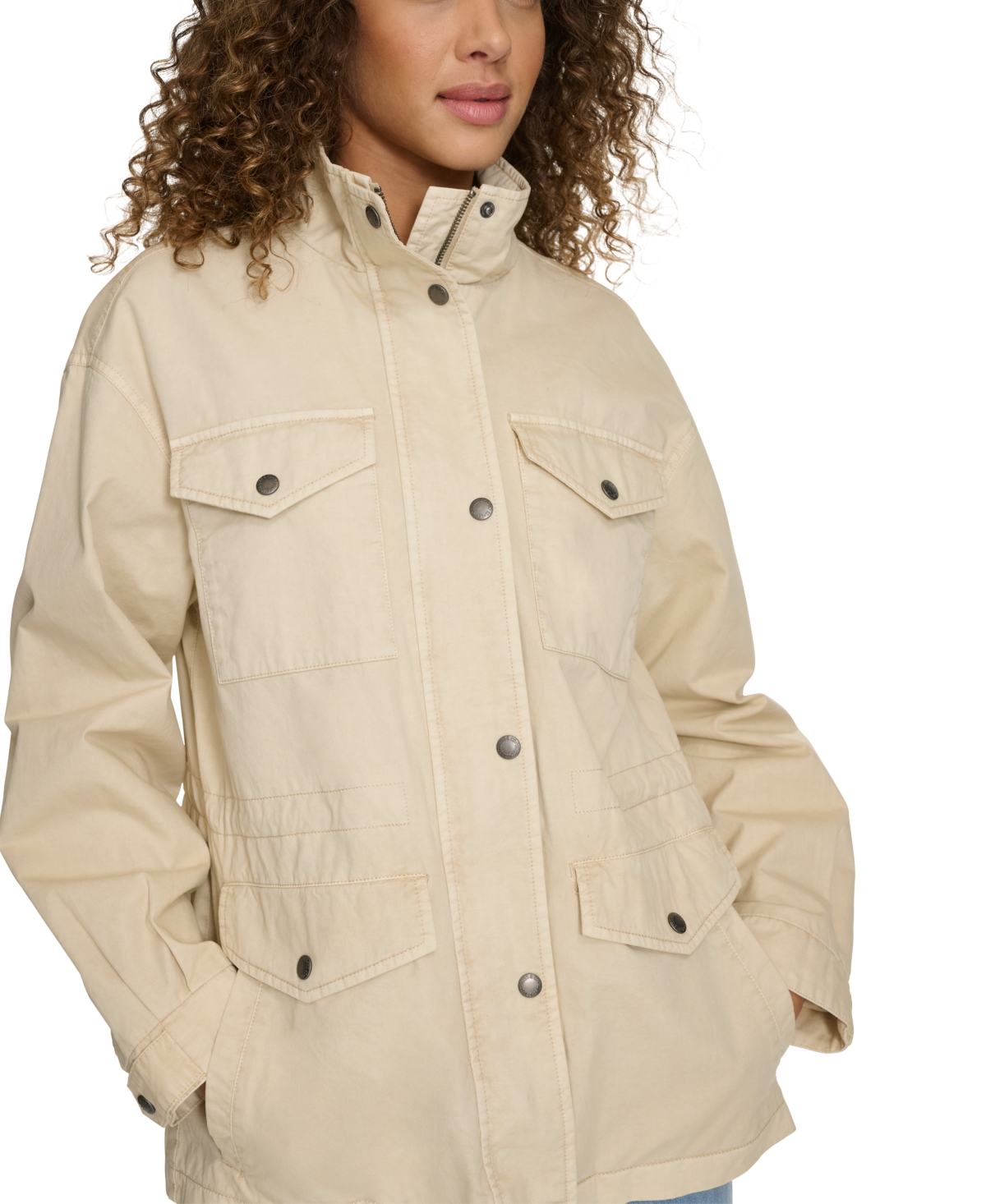 LEVI'S WOMEN'S COTTON FOUR-POCKET UTILITY JACKET 