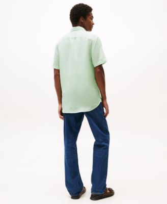 Men's Regular-Fit Linen Short-Sleeve Shirt