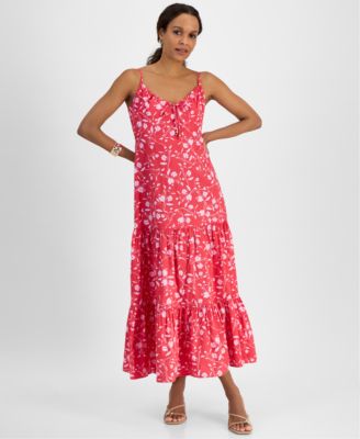 I.N.C. International Concepts - Petite Sleeveless Tiered Maxi Dress