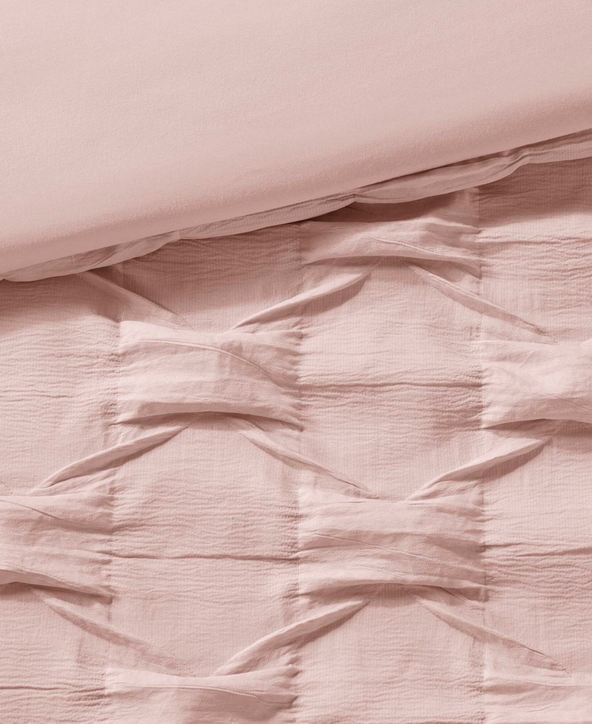 510 Design Bailey Diamond Pucker Woven 4-pc. Comforter Set, King/california King In Pink