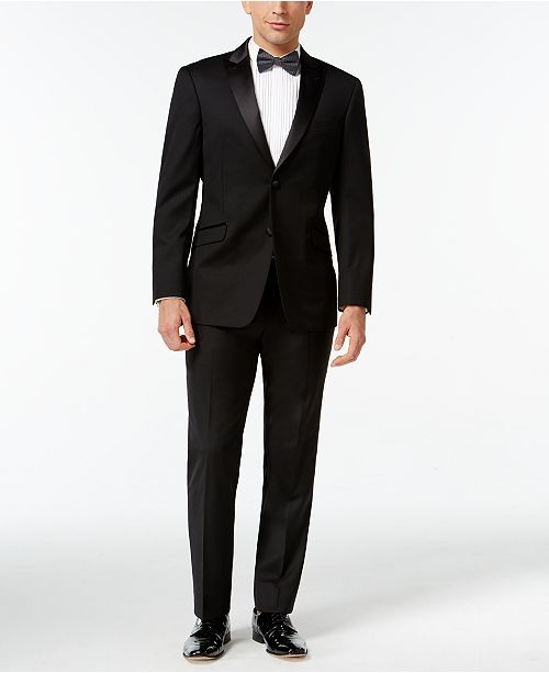 Tommy Hilfiger Tuxedo Peak-Lapel Classic-Fit Suit Separates - Suits ...