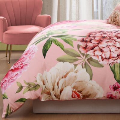 Spring Forever Bedding 100% Cotton Sateen 5 Piece King Size Reversible Comforter Set