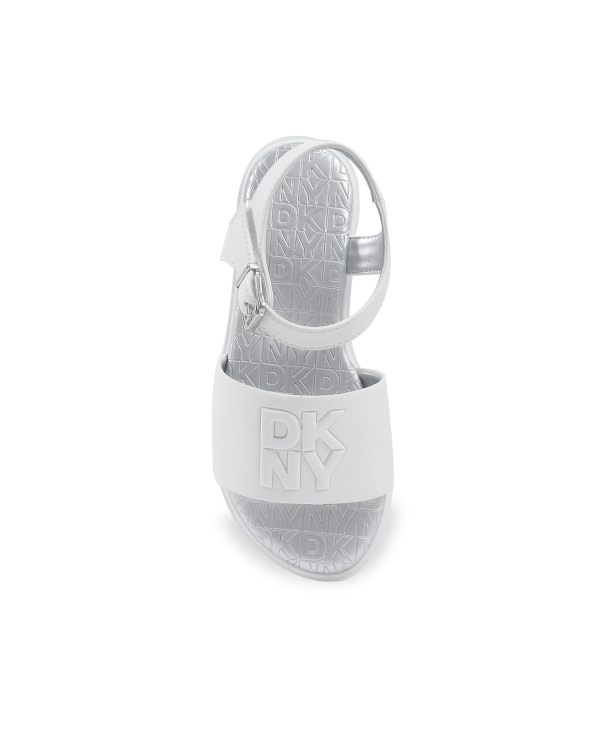 Dkny Little And Big Girls Val Alexandria Sandal In White