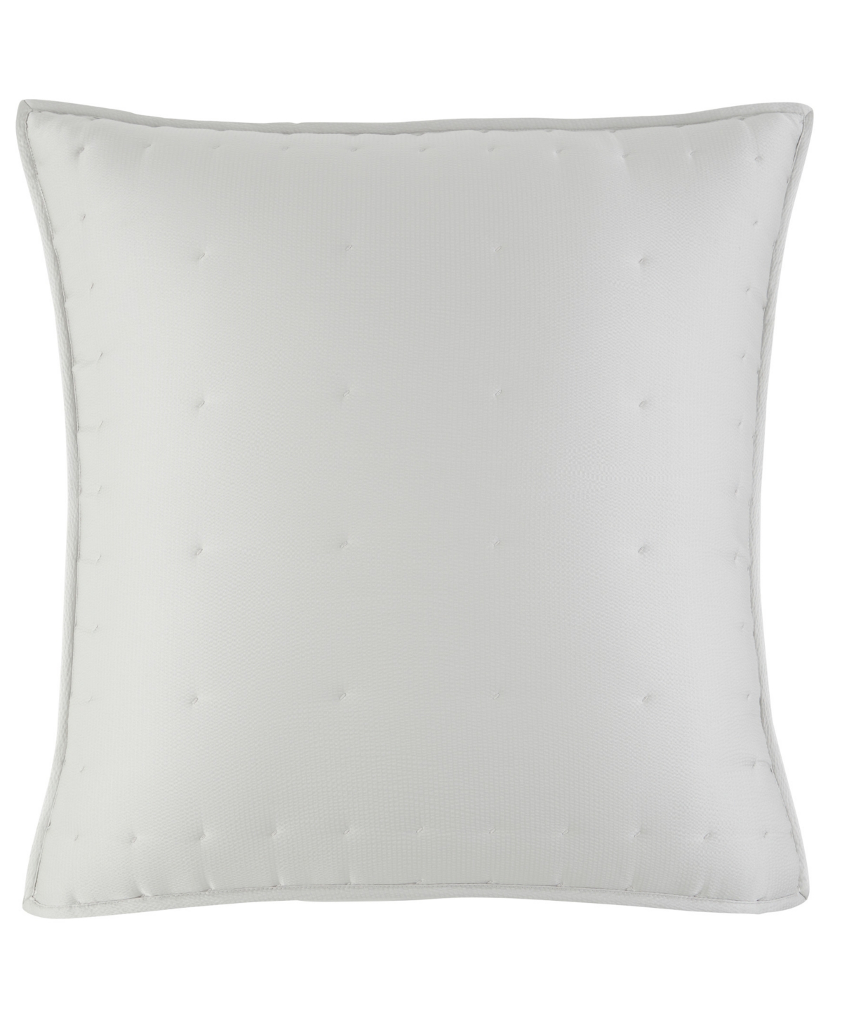 Hammered Silk Sham, European - Platinum