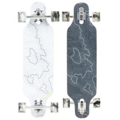 31" x 8" 8-Ply Maple Deck Glide Drop Through Longboard Skateboard for Ages 5+ Max 220 lbs, 70mm Wheels, ABEC-7 Bearings