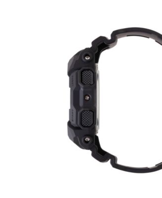 Men's Black Resin Watch, 51.9mm