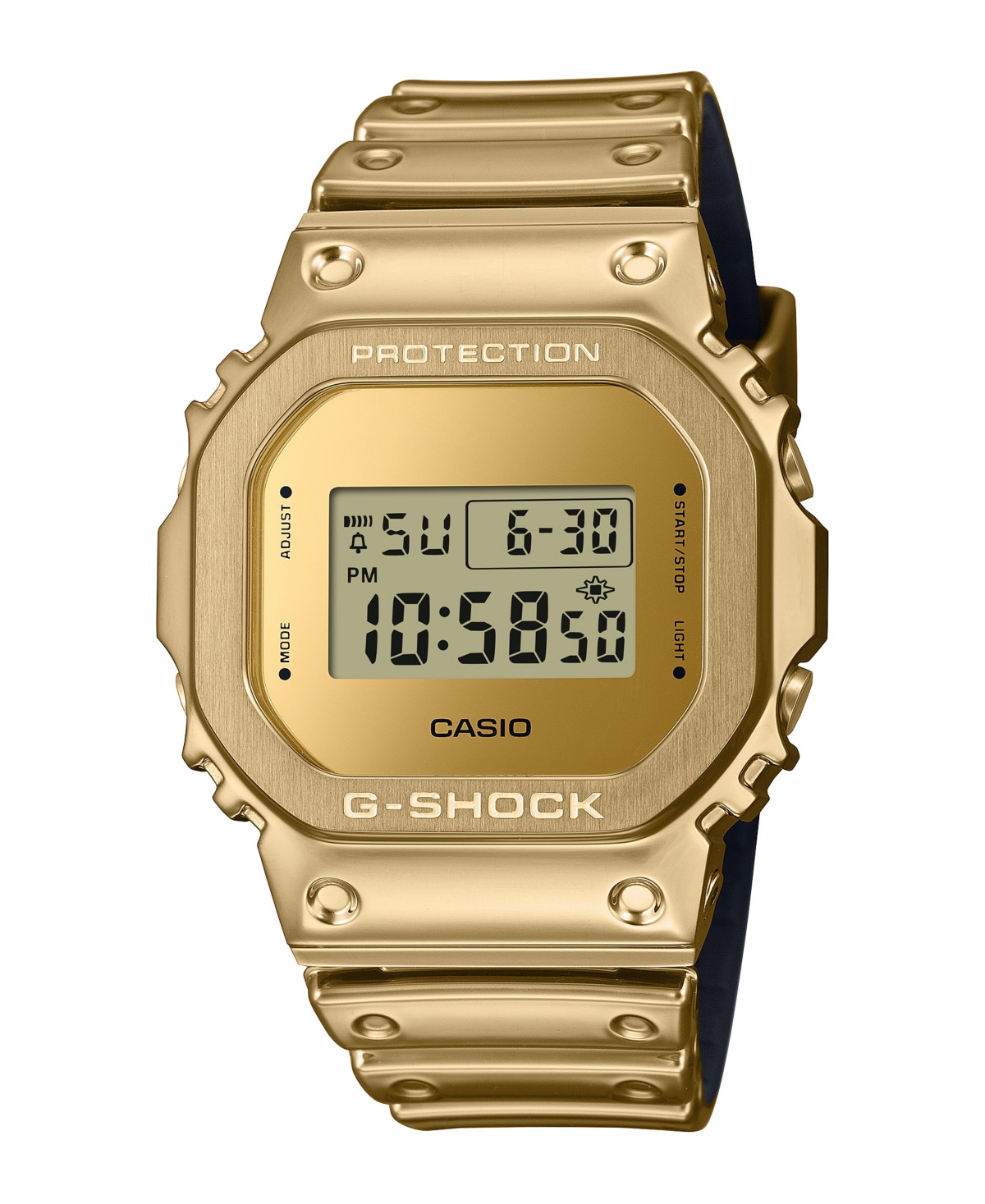 G-shock Men's Gold-tone Silicone Watch, 43.2mm In Gold
