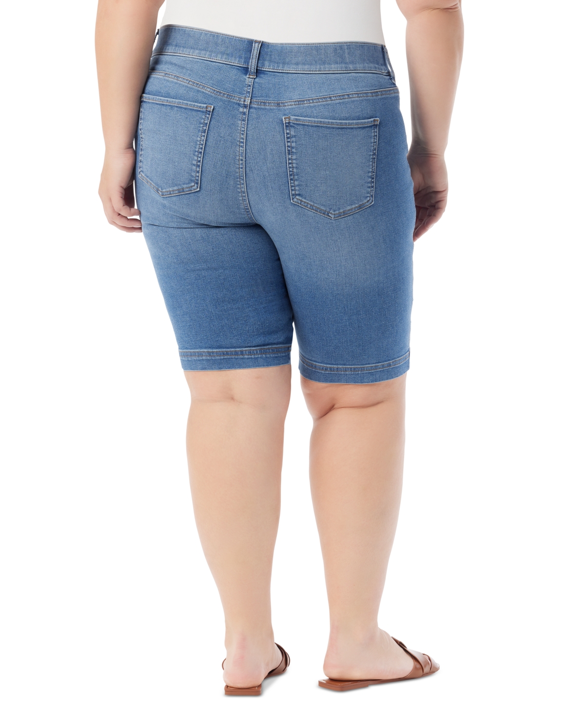 Gloria Vanderbilt Plus Size Shape Effect Bermuda Shorts In Andorra
