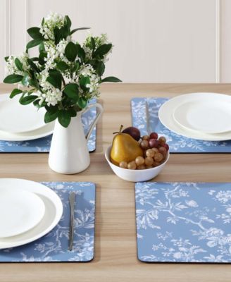 Walled Garden Cork Placemats Set of 4, 16" x 12"