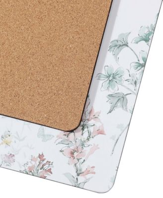 Wild Meadow Cork Placemats Set of 4, 16" x 12"