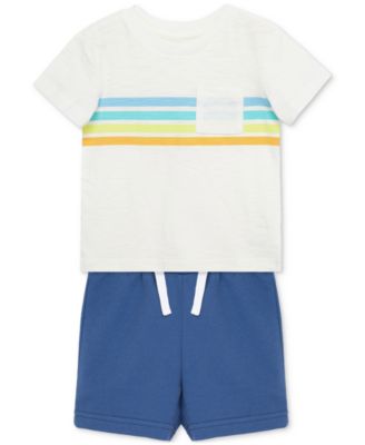 Baby Boys 3-Pc. Sailboats T-Shirts & Shorts Play Set