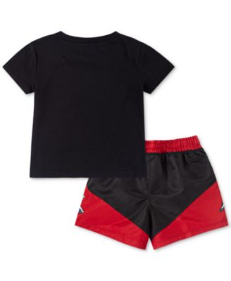 Baby Boys 2-Pc. Jumpman Stacked Play T-Shirt & Shorts Set