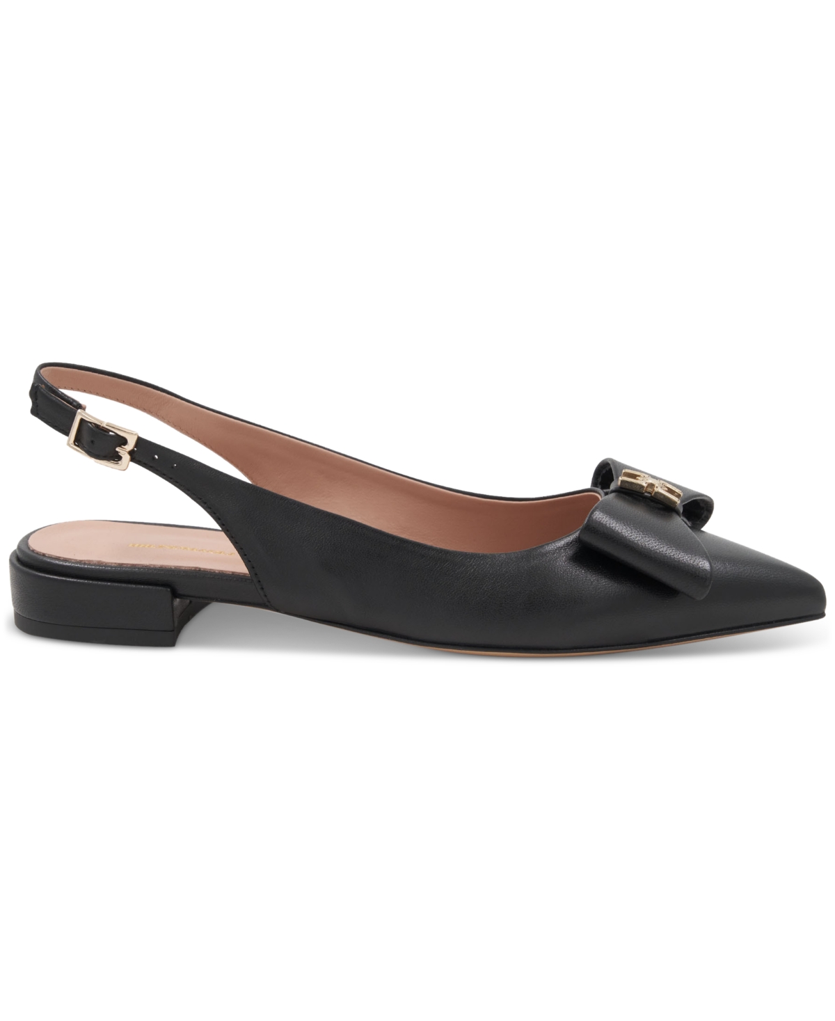 Bruno Magli Bella Pointed Toe Slingback Flat In Black