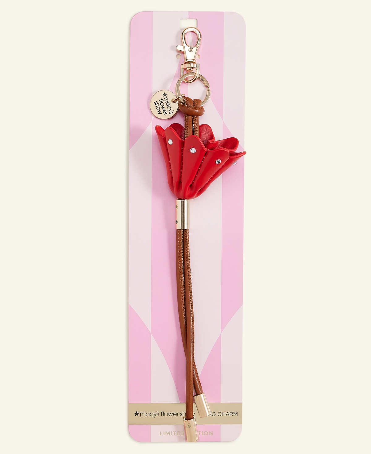 Macy's Flower Show Tulip Bag Charm, Exclusively At  In Red