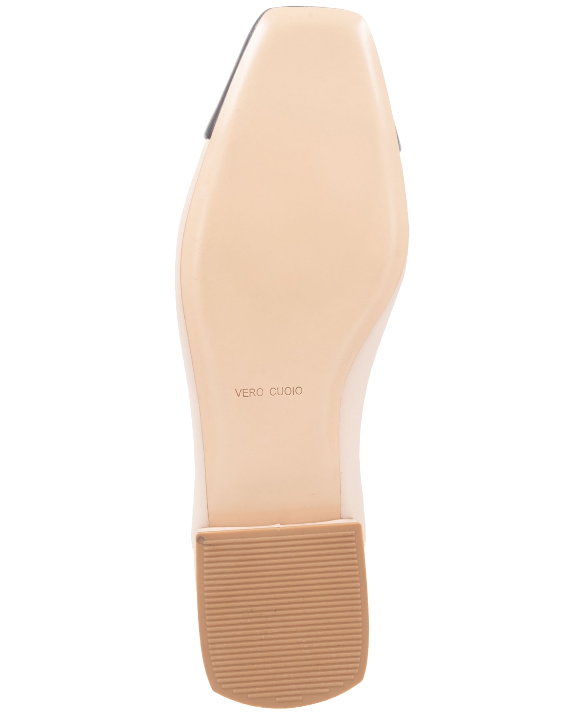 Bruno Magli Patria Square Toe Flat In Sand,black
