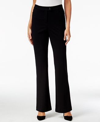 Style & Co. Ponté Knit Flare-Leg Pants, Only at Macy's - Pants & Capris ...