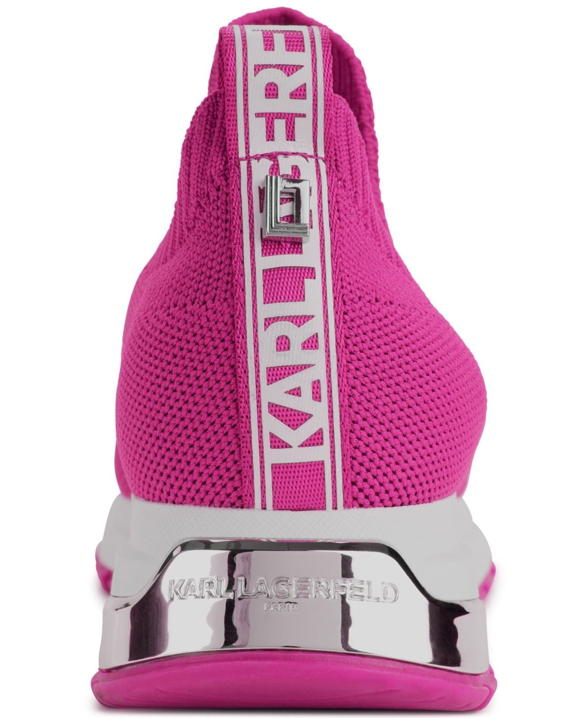 Shop Karl Lagerfeld Women's Mirren Patch Slip-on Sneakers In Fuchsia