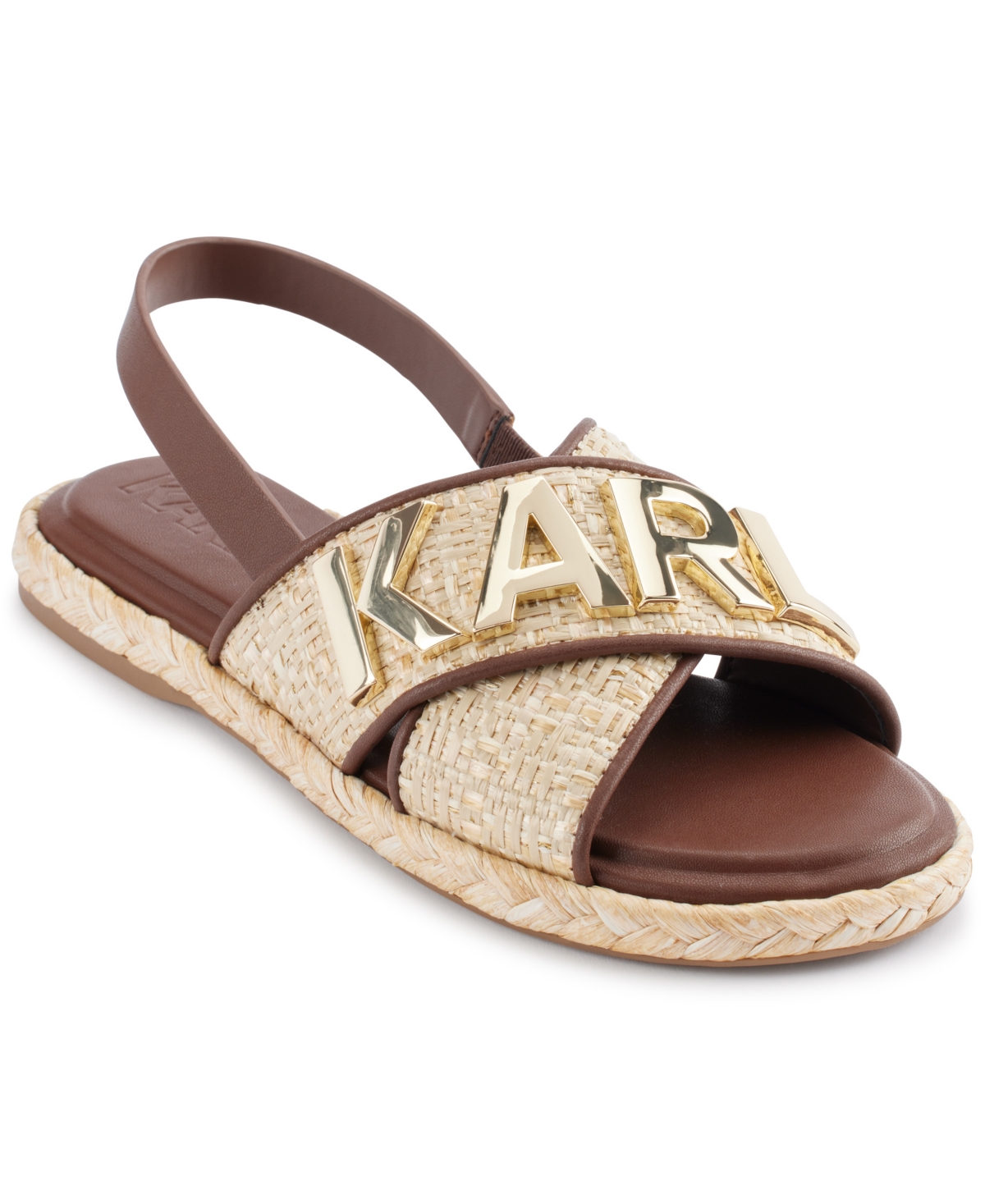 Karl Lagerfeld Charla Slingback Sandal In Natural