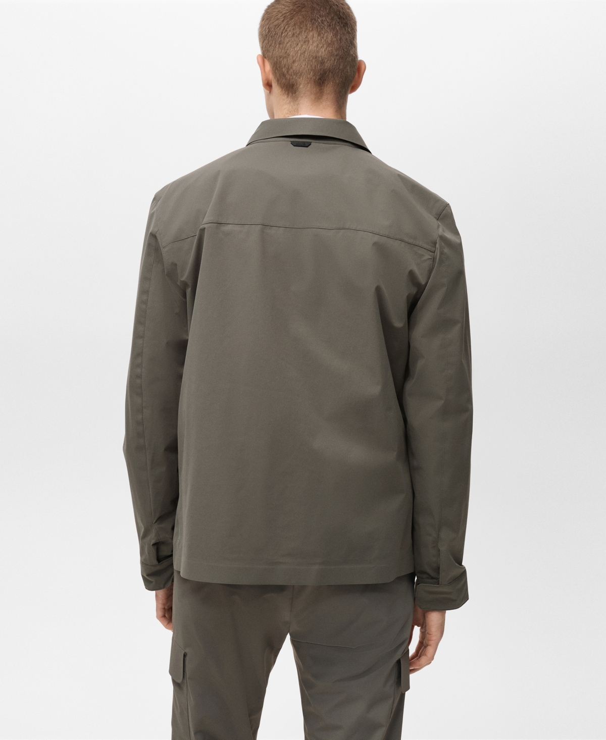 Mango Water Repellent Shirt Jacket In Multi