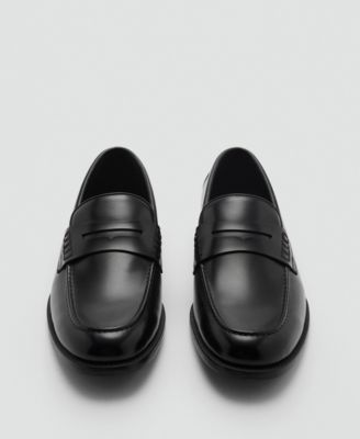 MANGO Men's Nappa Leather-Effect Moccasins