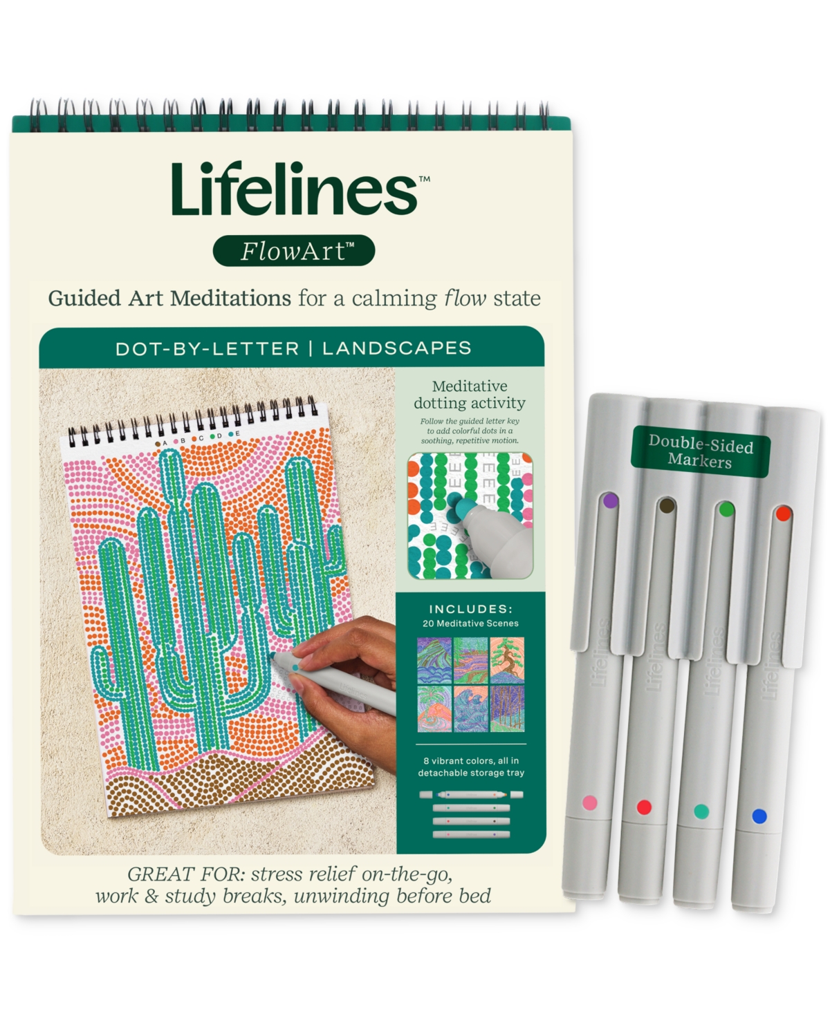 Lifelines Flowart Dot-by-letter Art Kit In Multi