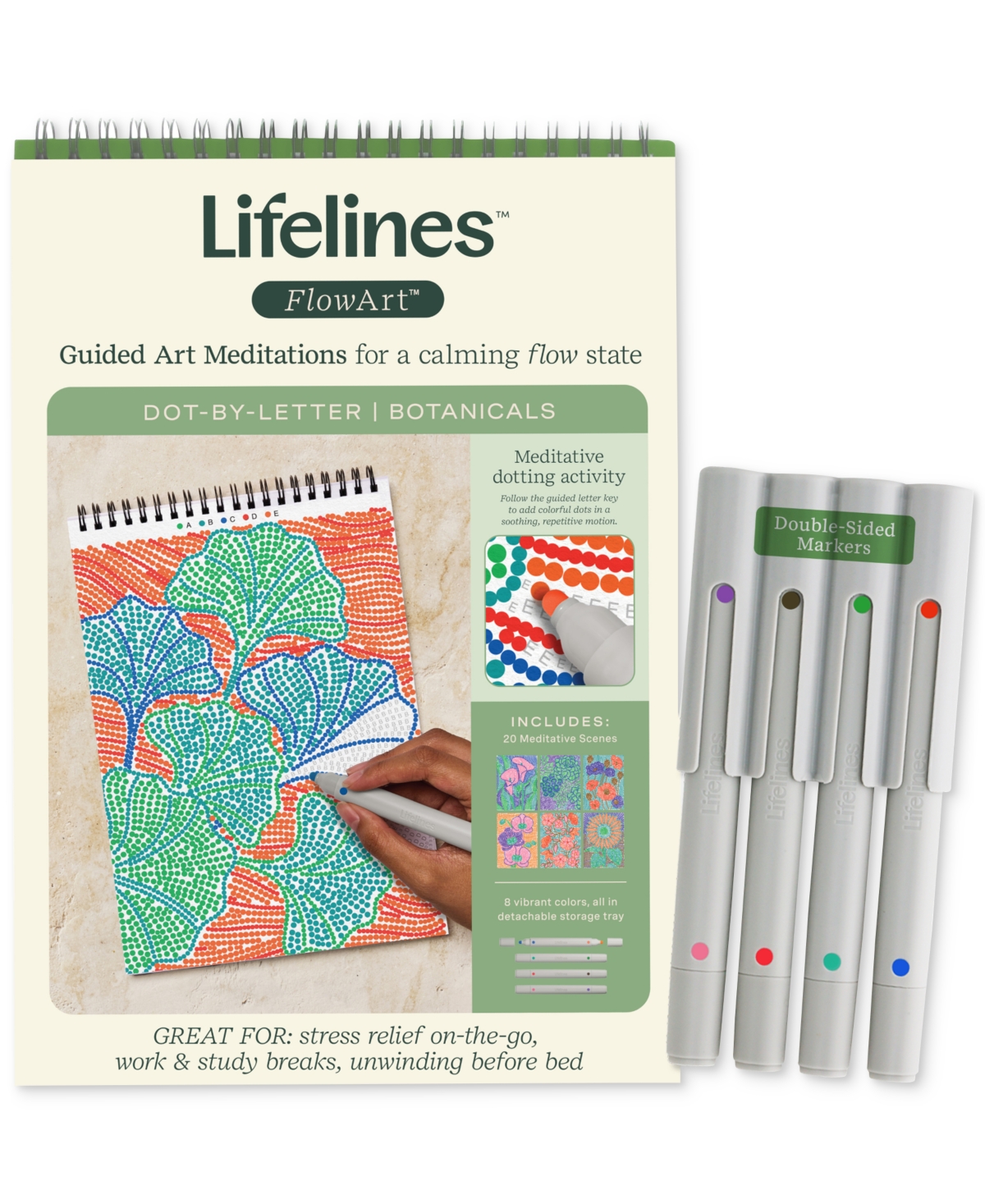 Lifelines Flowart Dot-by-letter Art Kit In Multi