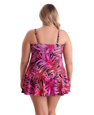 Women's Wallflower Bow Front Swim Dress