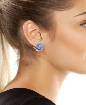 【Betsey Johnson】Hop To It Snail Studs ピアス Betsey Johnson Faux Stone Spring Snail Button Earrings - Macy's