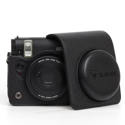 Instax Mini 99 Instant Film Camera, Matte Black, Bundle with 2x Instant Daylight Film, Photo Album and Protective Case