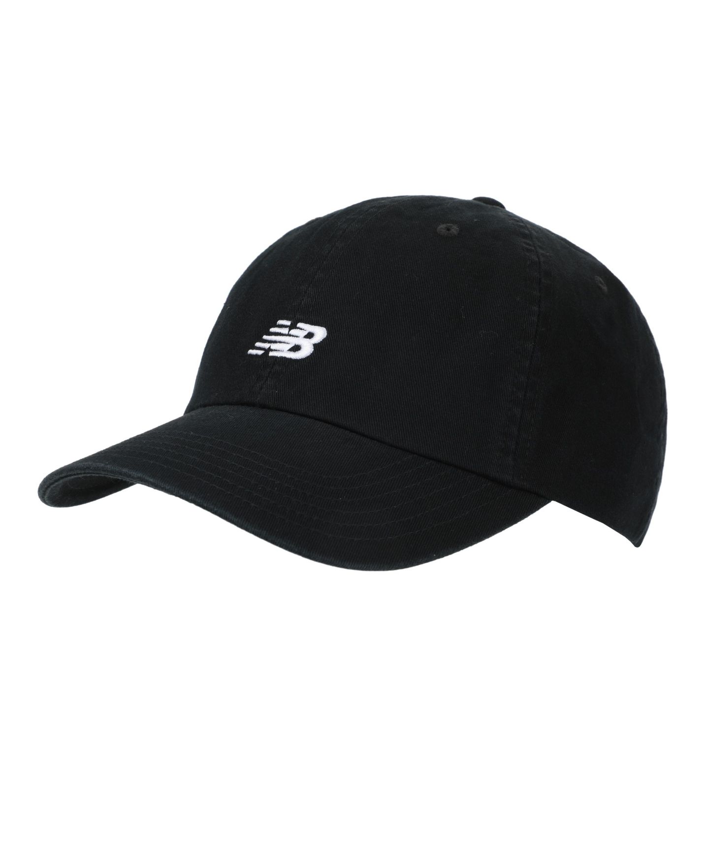 Мужской головной убор New Balance Flying Logo 6-Panel Adult Classic Hat, цвет: Чёрный / Белый — фото 1