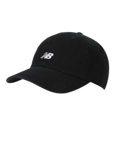 Мужской головной убор New Balance Flying Logo 6-Panel Adult Classic Hat, цвет: Чёрный / Белый